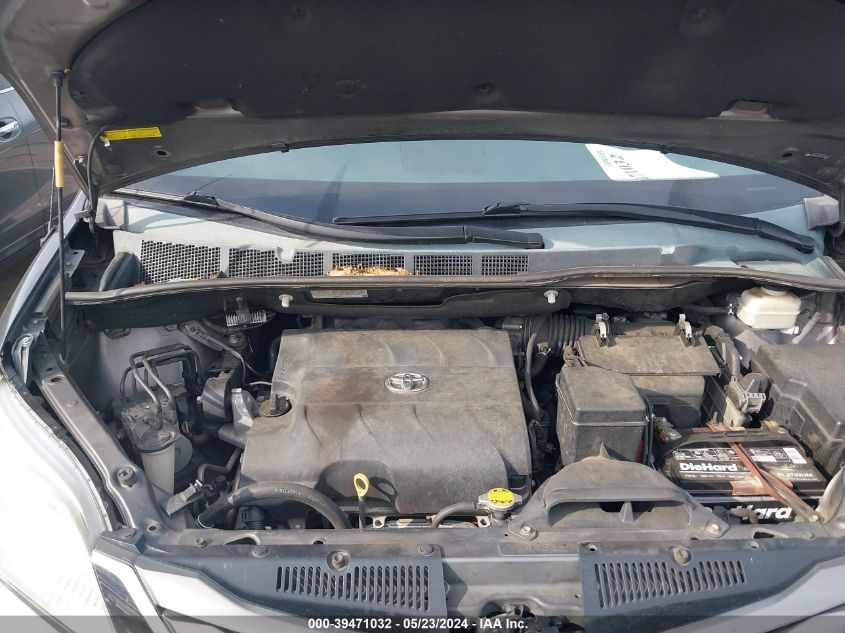 2012 Toyota Sienna Xle V6 8 Passenger VIN: 5TDYK3DC0CS275467 Lot: 39471032