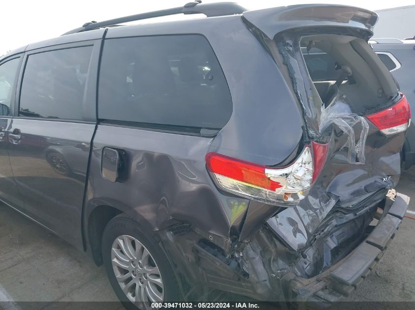 2012 Toyota Sienna Xle V6 8 Passenger VIN: 5TDYK3DC0CS275467 Lot: 39471032