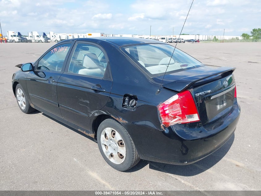 2009 Kia Spectra Ex VIN: KNAFE221695651076 Lot: 39471054