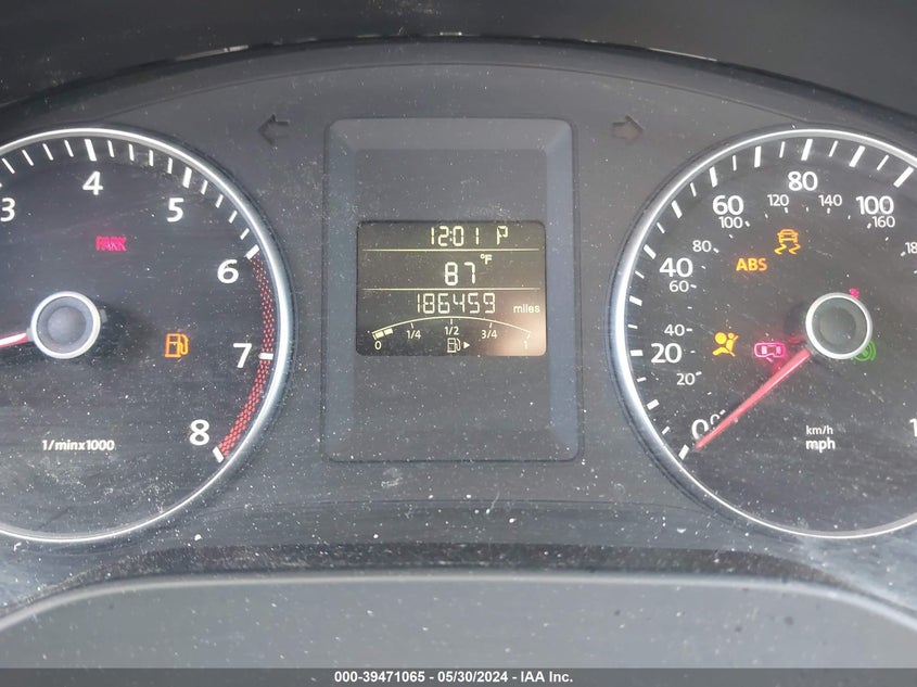 2012 Volkswagen Jetta 2.5L Se VIN: 3VWDX7AJXCM077079 Lot: 39471065