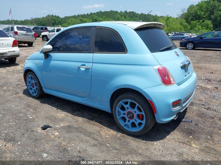 2012 Fiat 500 Sport VIN: 3C3CFFBR2CT112790 Lot: 39471071