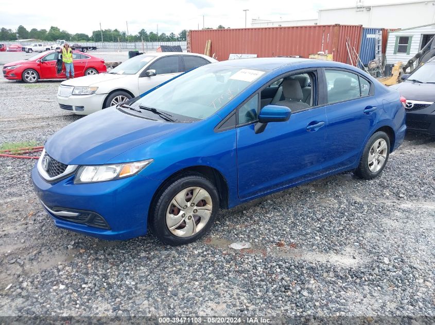 2014 Honda Civic Lx VIN: 19XFB2F54EE003002 Lot: 39471108