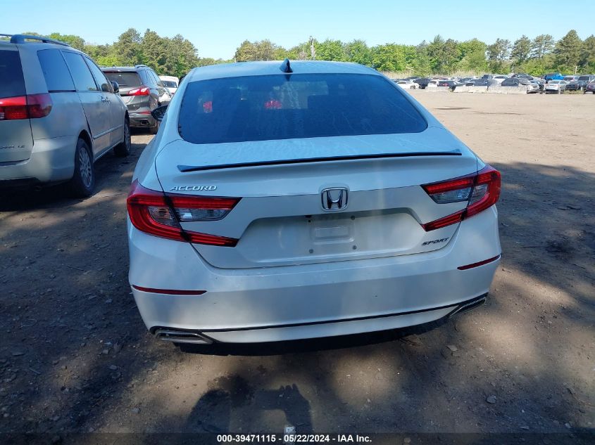 2021 Honda Accord Sport VIN: 1HGCV1F36MA052921 Lot: 39471115