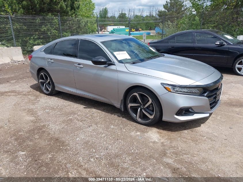 2021 Honda Accord Sport 2.0T VIN: 1HGCV2F35MA027952 Lot: 39471133