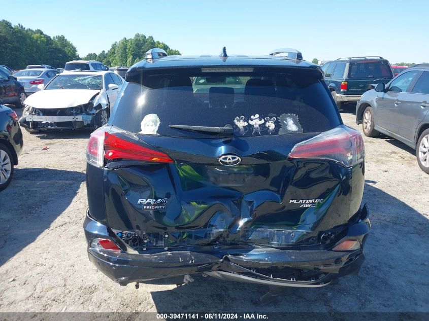 2017 Toyota Rav4 Platinum VIN: 2T3DFREV7HW691592 Lot: 39471141