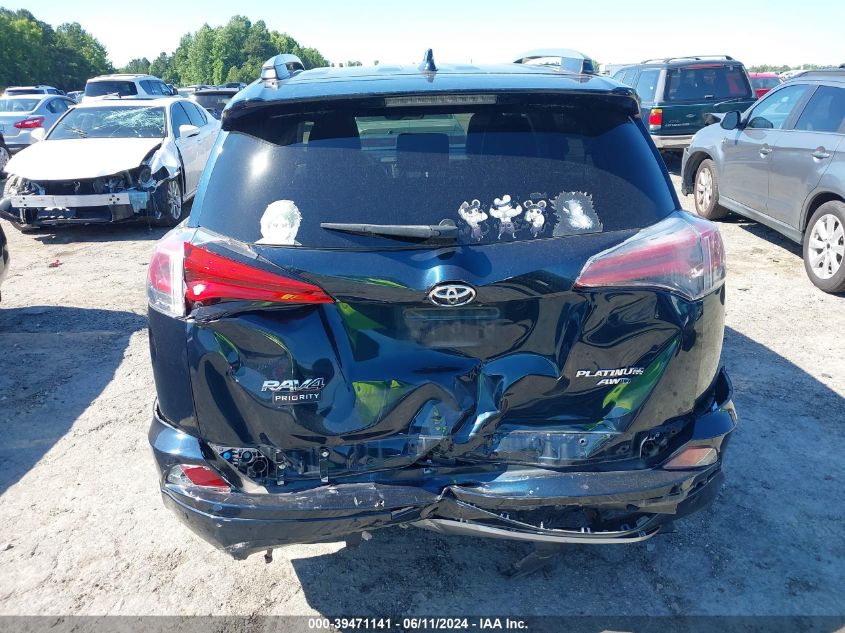 2017 Toyota Rav4 Platinum VIN: 2T3DFREV7HW691592 Lot: 39471141