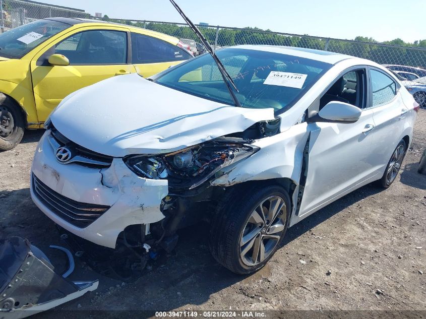 2016 Hyundai Elantra Limited VIN: 5NPDH4AE7GH682058 Lot: 39471149