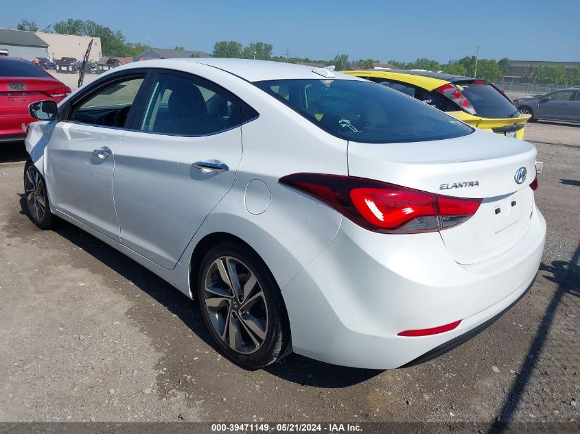 2016 Hyundai Elantra Limited VIN: 5NPDH4AE7GH682058 Lot: 39471149