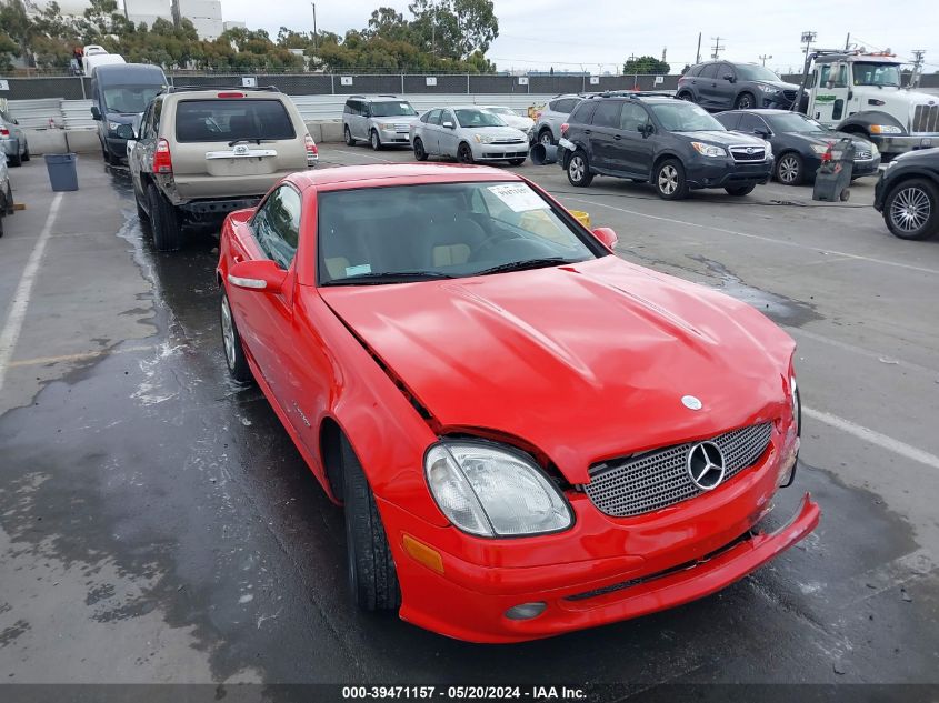 2001 Mercedes-Benz Slk 230 Kompressor VIN: WDBKK49F11F226336 Lot: 39471157