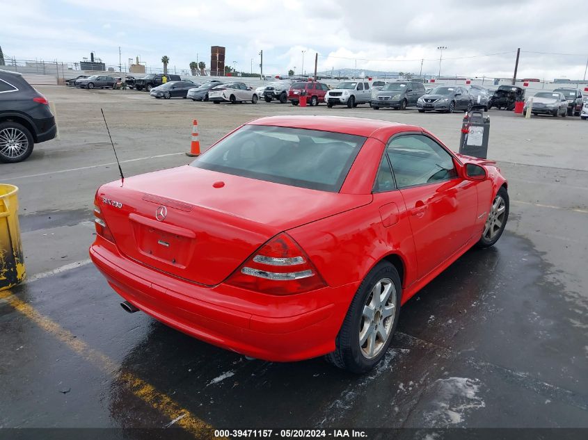 2001 Mercedes-Benz Slk 230 Kompressor VIN: WDBKK49F11F226336 Lot: 39471157