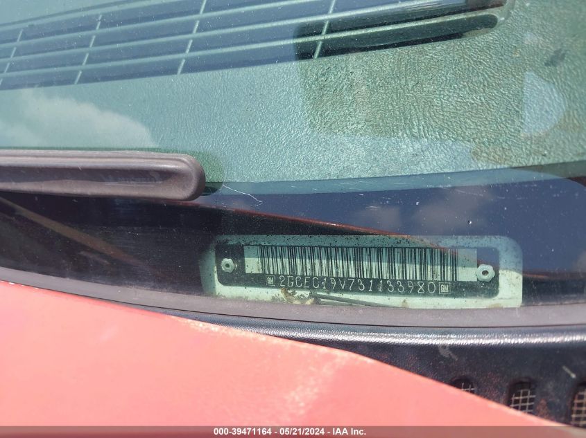 2003 Chevrolet Silverado 1500 VIN: 2GCEC19V731133980 Lot: 39471164