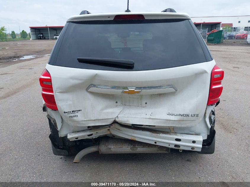 2016 Chevrolet Equinox Ltz VIN: 2GNFLGEK3G6185576 Lot: 39471170