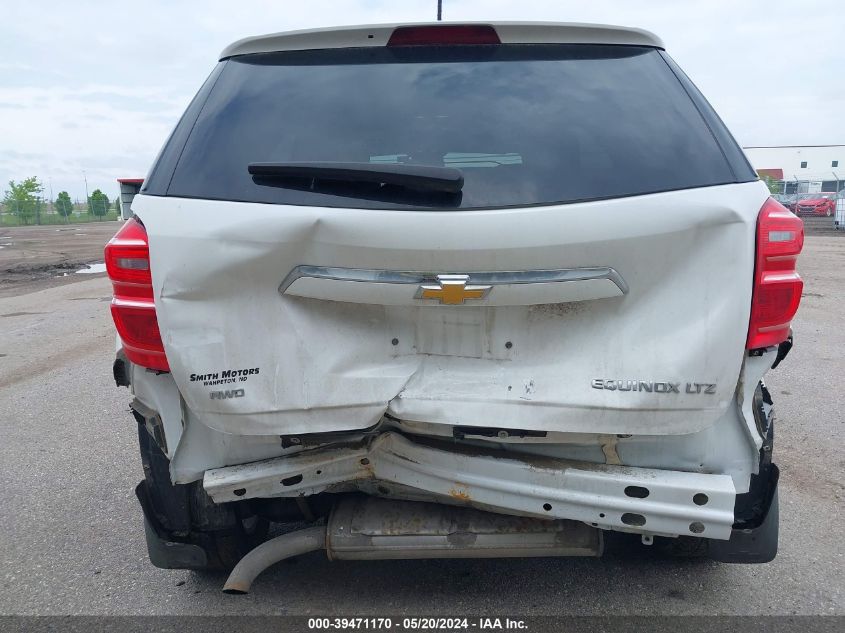 2016 Chevrolet Equinox Ltz VIN: 2GNFLGEK3G6185576 Lot: 39471170