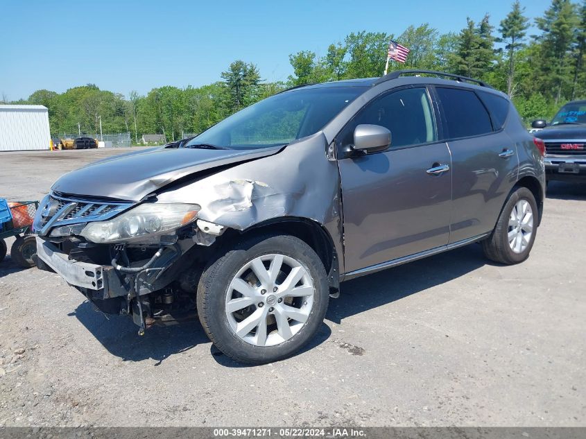 2011 Nissan Murano Sl VIN: JN8AZ1MW5BW158482 Lot: 39471271