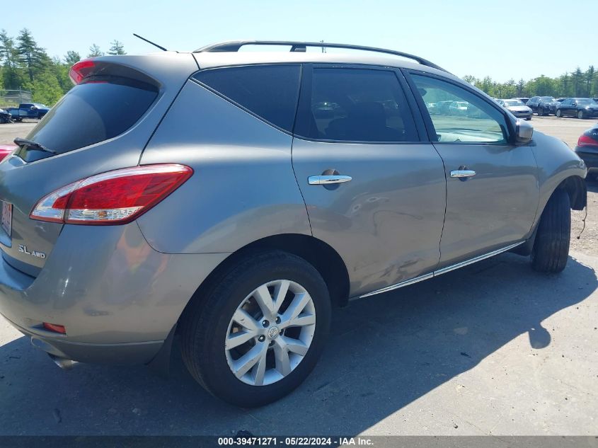 2011 Nissan Murano Sl VIN: JN8AZ1MW5BW158482 Lot: 39471271