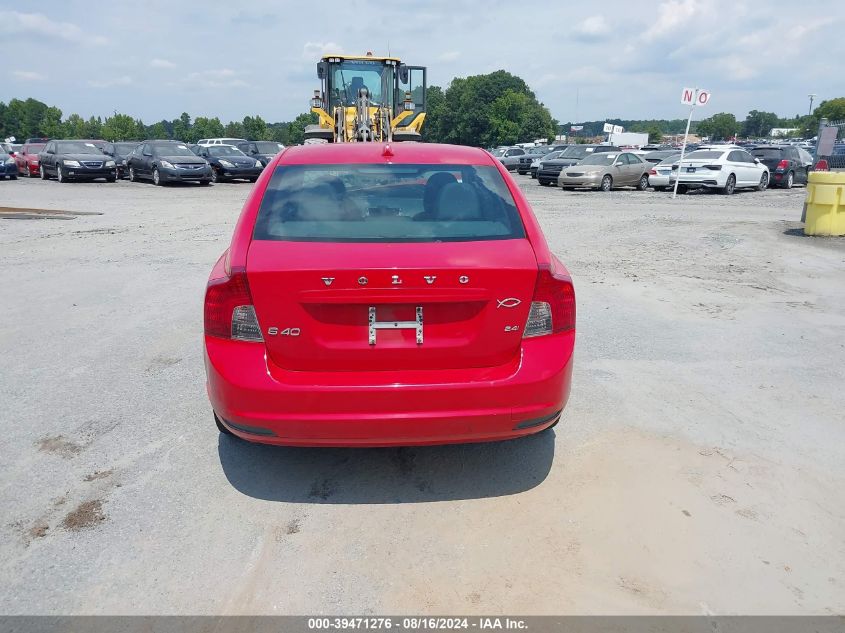 2010 Volvo S40 2.4I VIN: YV1382MS8A2488983 Lot: 39471276