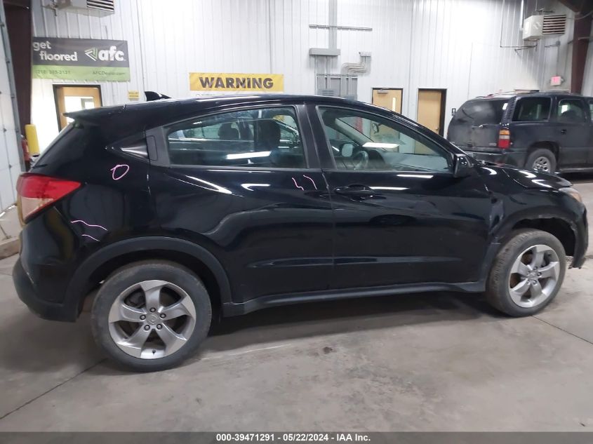 2018 Honda Hr-V Lx VIN: 3CZRU6H37JG700537 Lot: 39471291