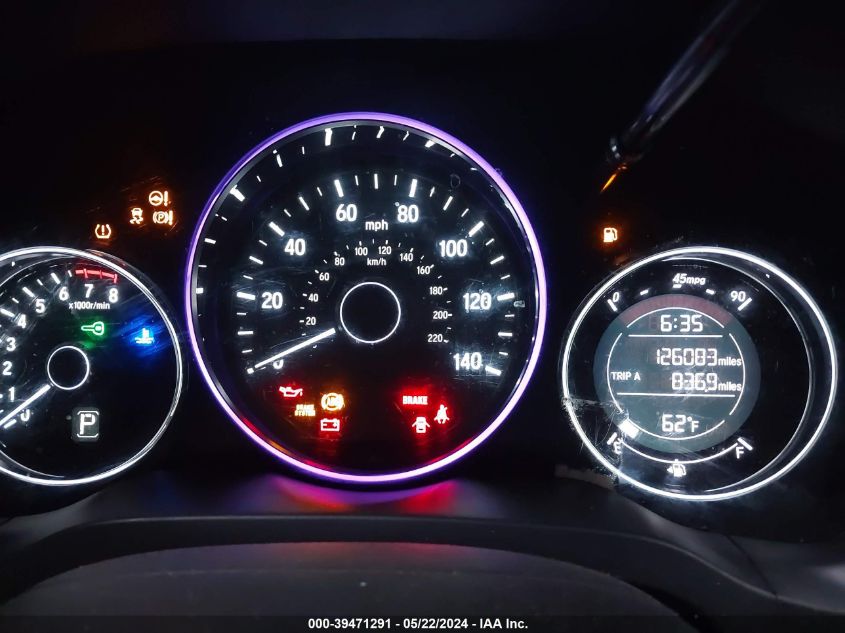 2018 Honda Hr-V Lx VIN: 3CZRU6H37JG700537 Lot: 39471291