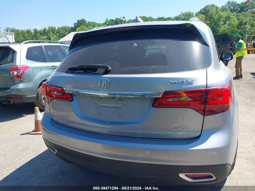 2016 Acura Mdx Advance Entertainment Packages/Advance Package VIN: 5FRYD4H90GB022785 Lot: 39471294