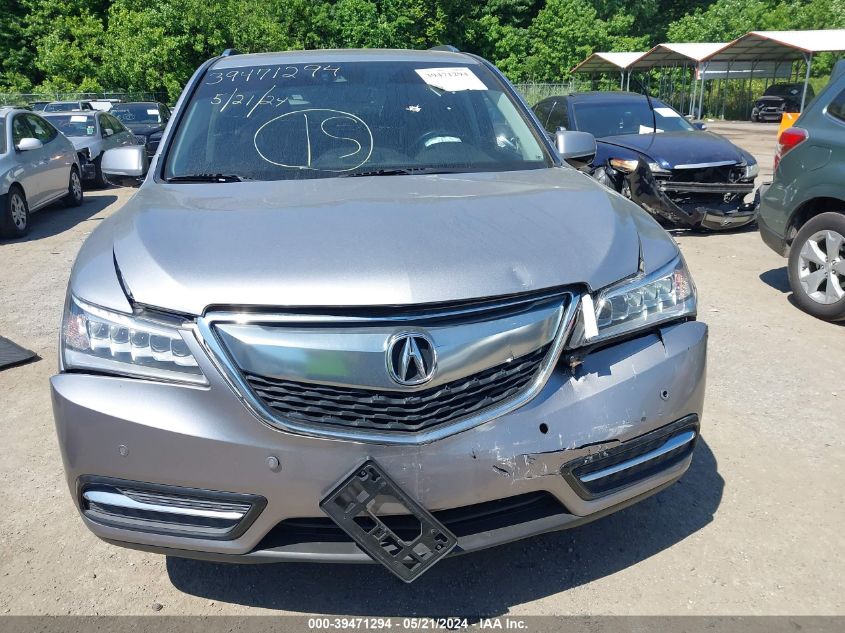 2016 Acura Mdx Advance Entertainment Packages/Advance Package VIN: 5FRYD4H90GB022785 Lot: 39471294