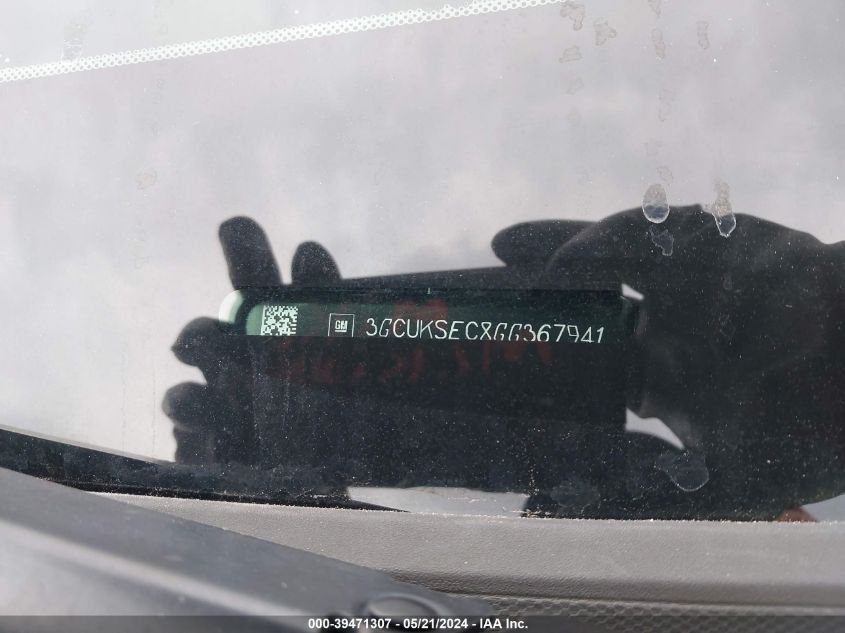 2016 Chevrolet Silverado 1500 2Lz VIN: 3GCUKSEC8GG367941 Lot: 39471307