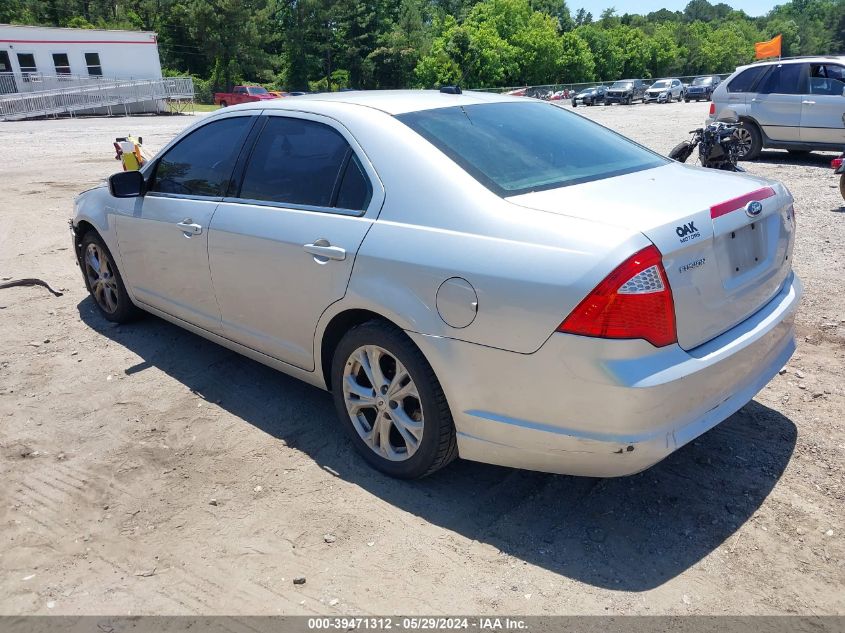 2012 Ford Fusion Se VIN: 3FAHP0HA7CR340185 Lot: 39471312