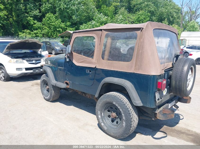 1995 Jeep Wrangler / Yj S/Rio Grande VIN: 1J4FY19P6SP262487 Lot: 39471323