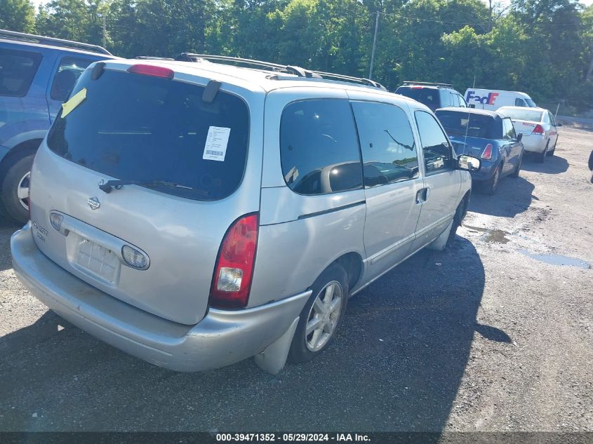 2001 Nissan Quest Gle VIN: 4N2ZN17T71D829931 Lot: 39471352