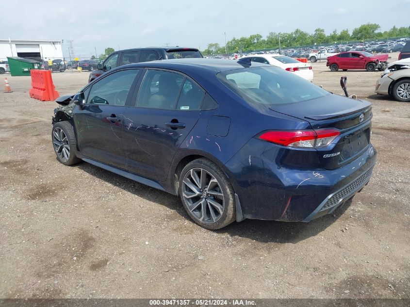 2020 Toyota Corolla Se VIN: 5YFP4RCE7LP013305 Lot: 40792945