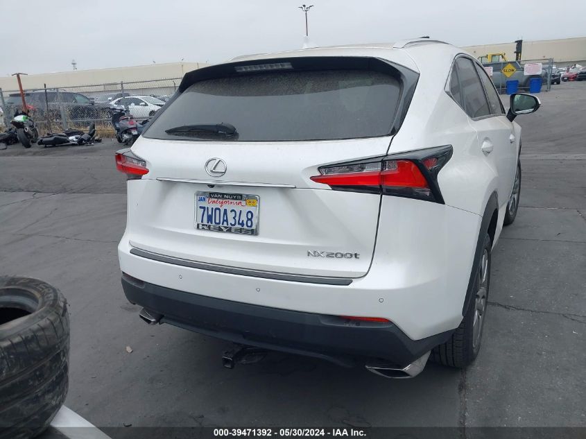 2016 Lexus Nx 200T VIN: JTJBARBZ5G2093910 Lot: 39471392