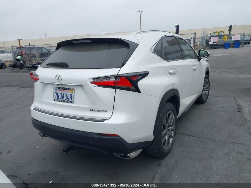 2016 Lexus Nx 200T VIN: JTJBARBZ5G2093910 Lot: 39471392