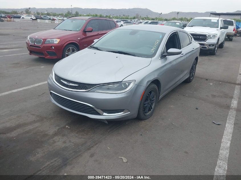 2015 Chrysler 200 Limited VIN: 1C3CCCABXFN700873 Lot: 39471423