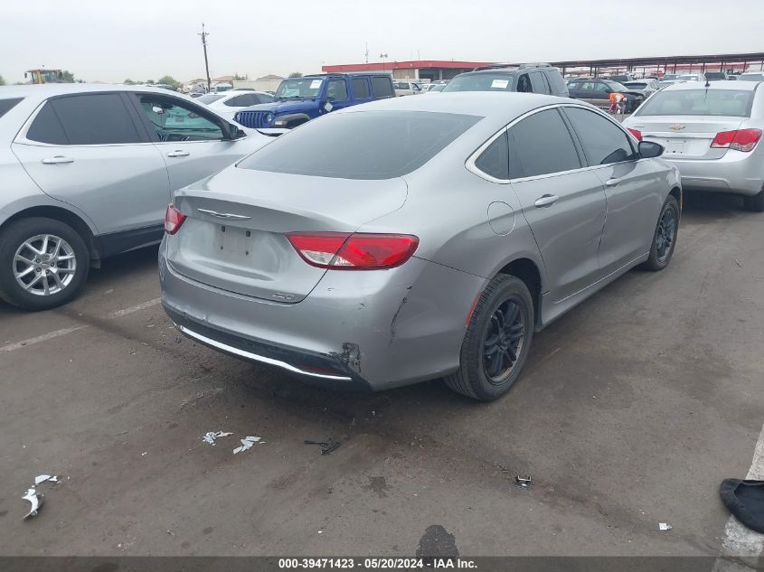 2015 Chrysler 200 Limited VIN: 1C3CCCABXFN700873 Lot: 39471423