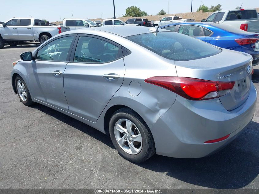 2015 Hyundai Elantra Se VIN: 5NPDH4AE2FH602535 Lot: 39471450