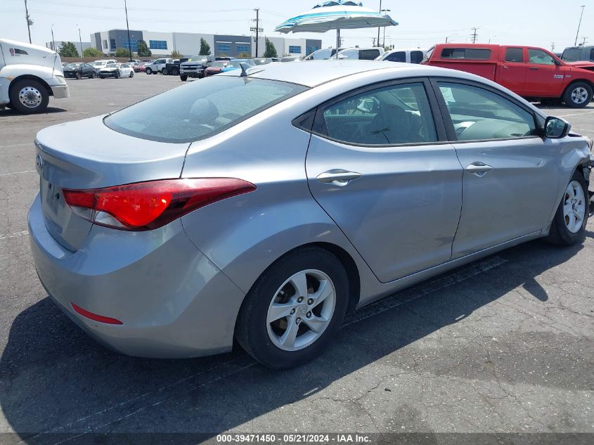 2015 Hyundai Elantra Se VIN: 5NPDH4AE2FH602535 Lot: 39471450