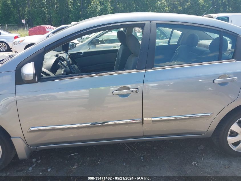 2010 Nissan Sentra 2.0S VIN: 3N1AB6AP8AL603640 Lot: 39471462