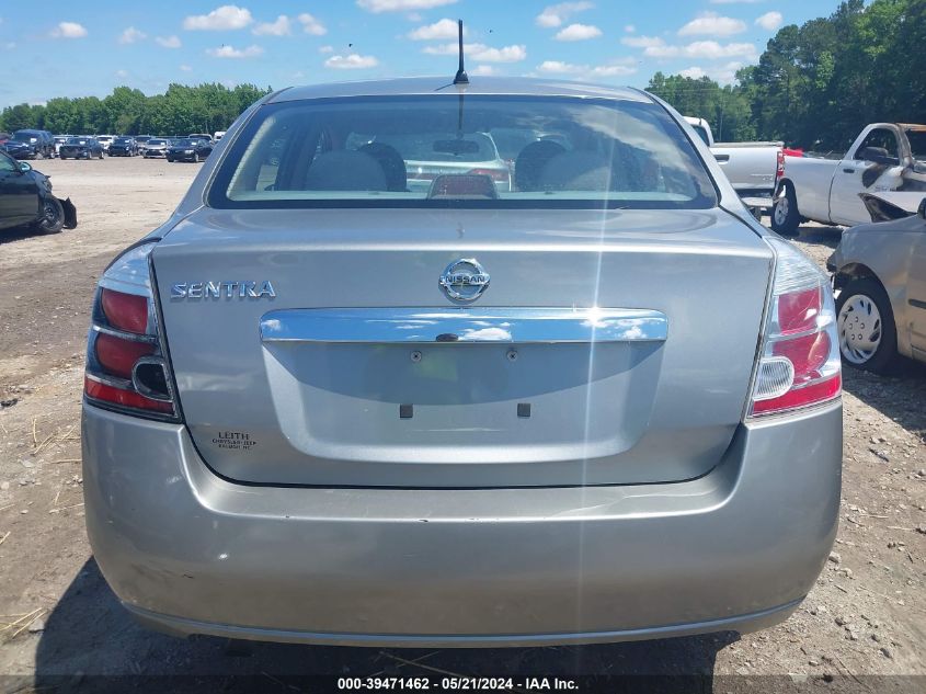 2010 Nissan Sentra 2.0S VIN: 3N1AB6AP8AL603640 Lot: 39471462