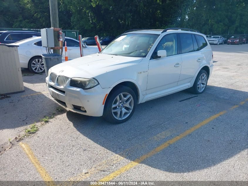 2007 BMW X3 3.0Si VIN: WBXPC93497WF15326 Lot: 39471544