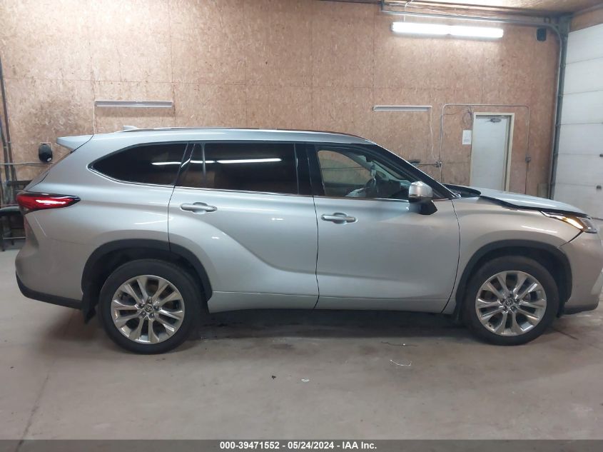2022 Toyota Highlander Limited VIN: 5TDDZRBH2NS192301 Lot: 39471552