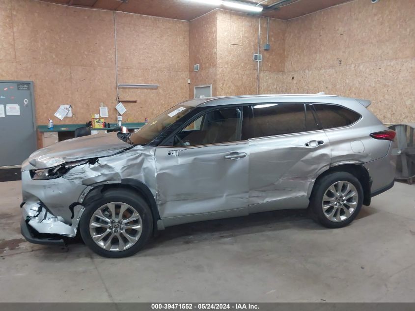 2022 Toyota Highlander Limited VIN: 5TDDZRBH2NS192301 Lot: 39471552