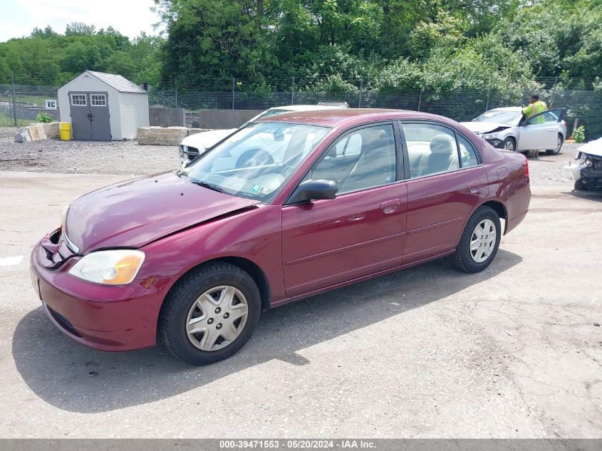 2003 Honda Civic Lx VIN: 2HGES16573H562360 Lot: 39471553