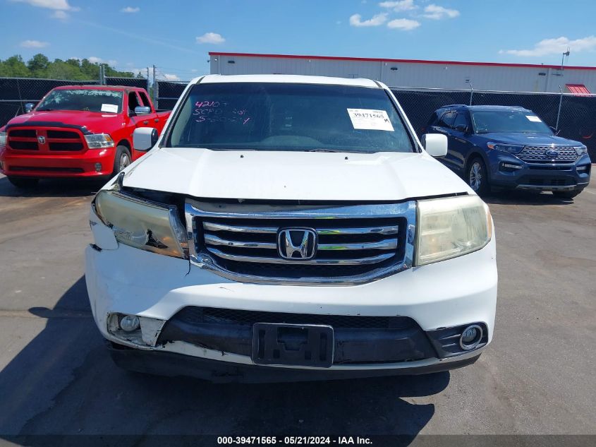 2012 Honda Pilot Ex-L VIN: 5FNYF3H55CB006904 Lot: 39471565