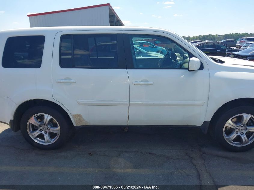 2012 Honda Pilot Ex-L VIN: 5FNYF3H55CB006904 Lot: 39471565