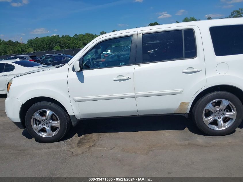 2012 Honda Pilot Ex-L VIN: 5FNYF3H55CB006904 Lot: 39471565