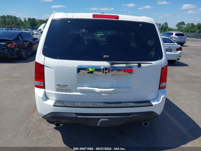 2012 Honda Pilot Ex-L VIN: 5FNYF3H55CB006904 Lot: 39471565