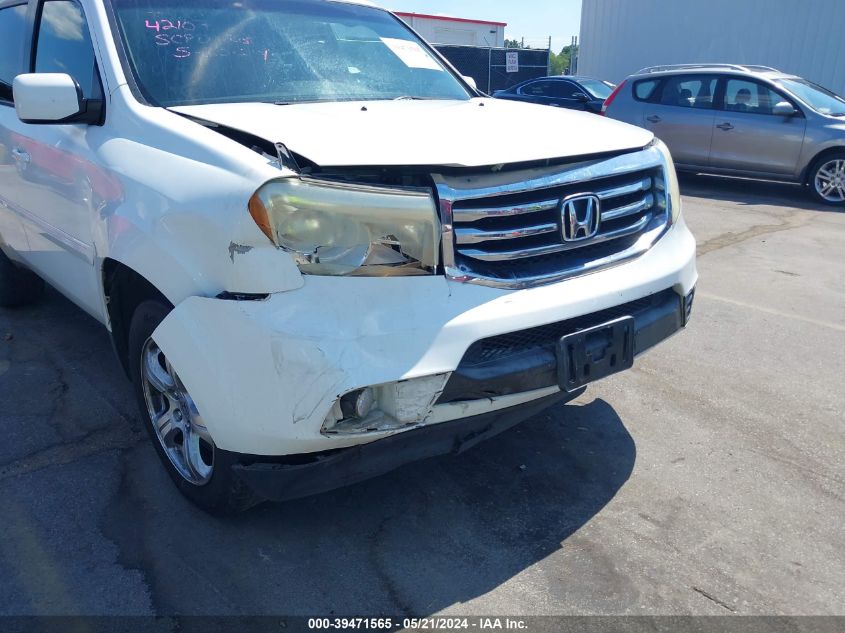 2012 Honda Pilot Ex-L VIN: 5FNYF3H55CB006904 Lot: 39471565