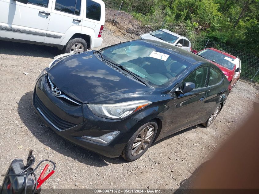 2014 Hyundai Elantra Se VIN: 5NPDH4AE5EH542359 Lot: 39471572