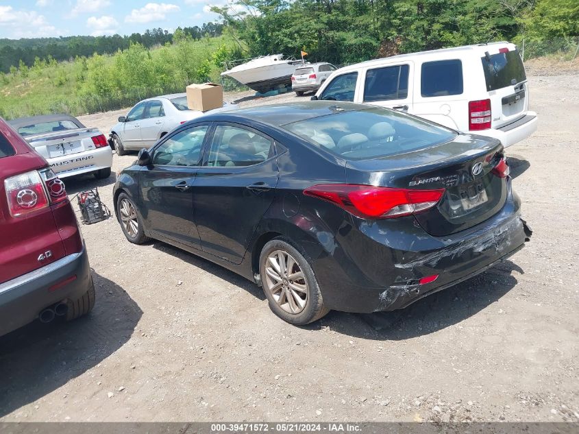 2014 Hyundai Elantra Se VIN: 5NPDH4AE5EH542359 Lot: 39471572