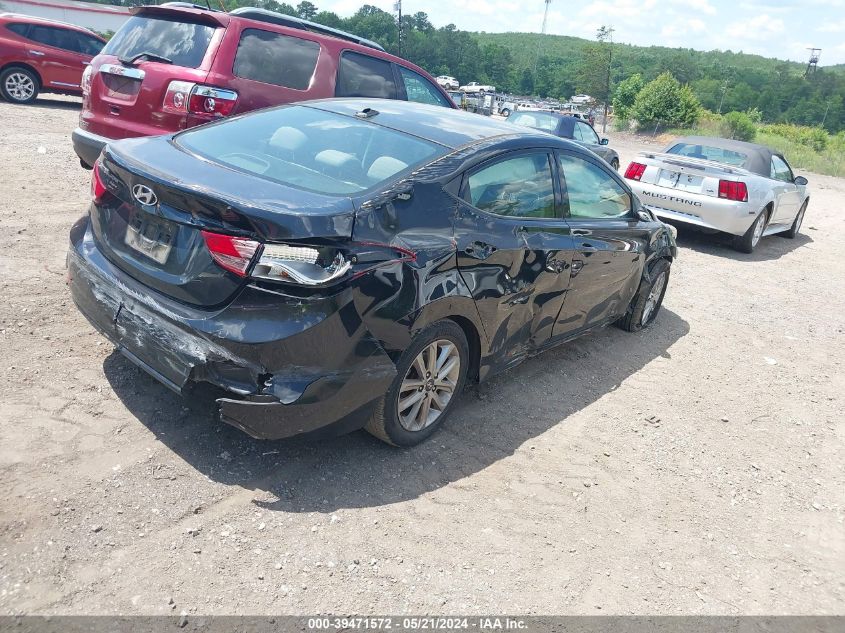 2014 Hyundai Elantra Se VIN: 5NPDH4AE5EH542359 Lot: 39471572