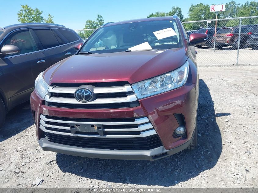 2018 Toyota Highlander Xle VIN: 5TDJZRFH1JS900836 Lot: 39471579